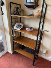 TEAK LADDERAX BOOKCASE DISPLAY UNIT SHELVING VINTAGE MID-CENTURY