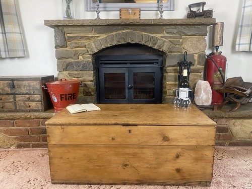 Old antique pine - old, chest