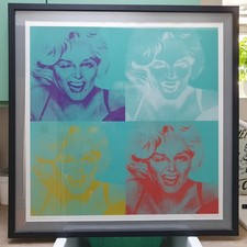 Rare limited edition artwork of Marilyn Monroe - Framed large format print