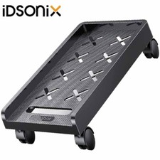 IDsonix PC Case computer CPU Stand Holder Floor Stand Trolley W/ 4 Casters Black