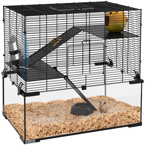 Pawhut tiers hamster cage - pawhut, w/