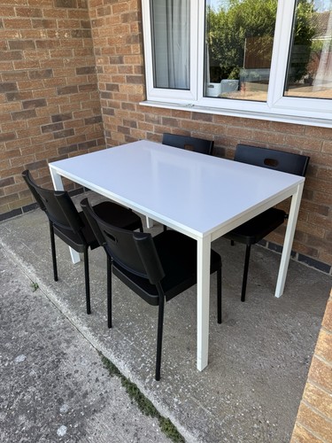 Ikea table and chairs set - table,