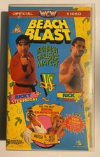 WCW Beach Blast 1992 VHS Video Tape Wrestling Turner Home Entertainment Used