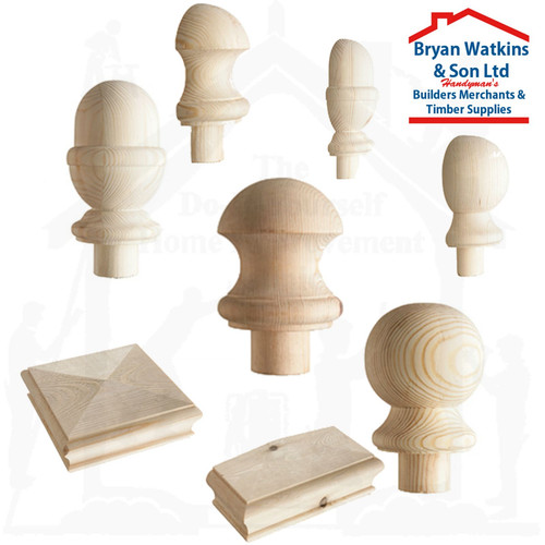 Solid pine stair newel - newel, post