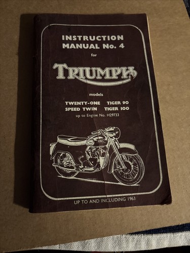 Instruction manual triumph - instruction,