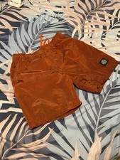 Stone Island shimmer swim shorts. Small mens. Red/rust. RRP £200