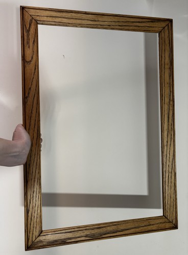 Antique oak picture frame - antique,