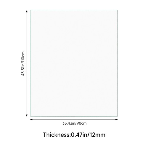 All sizes 12mm toughened - all, 8/10/12mm