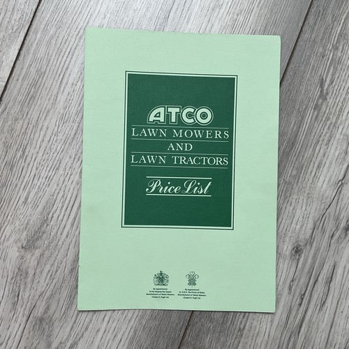 Atco lawn mowers - and,