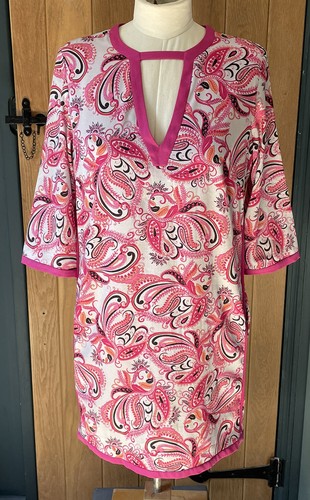 Ossie clark pink grey paisley - ossie,