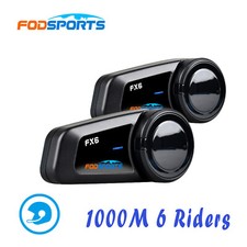 2x FX6 1000M Bluetooth Headset