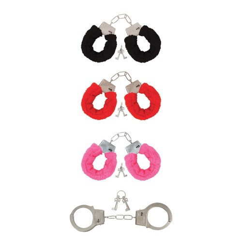 Furry fluffy handcuffs - fluffy, fancy