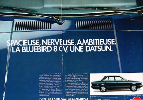 1981 datsun bluebird ad - datsun, 8