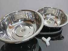 2x Stainless Steel Hand Wash