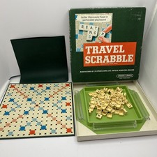 Vintage TRAVEL SCRABBLE Game Spear’s Games Preowned Complete