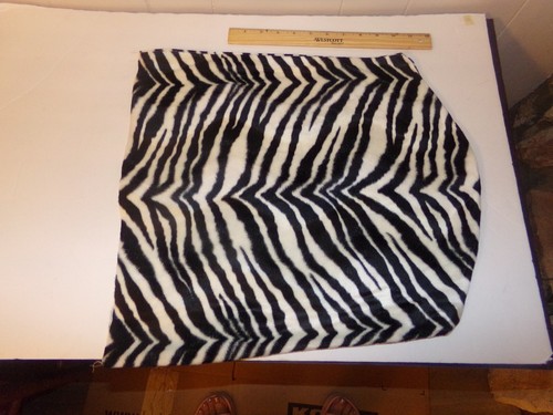 Zebra print chair back - print,