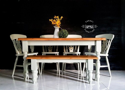 Rustic farmhouse dining - farmhouse,