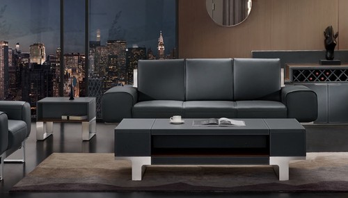 Sofa leather upholstered - sofa,