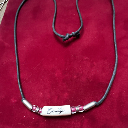 Adjustable black cord necklace - adjustable,