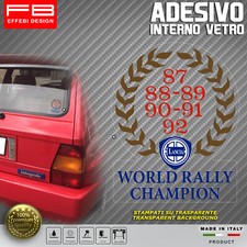 Sticker stickers LANCIA World Rally Champion Delta Evolution HF window era
