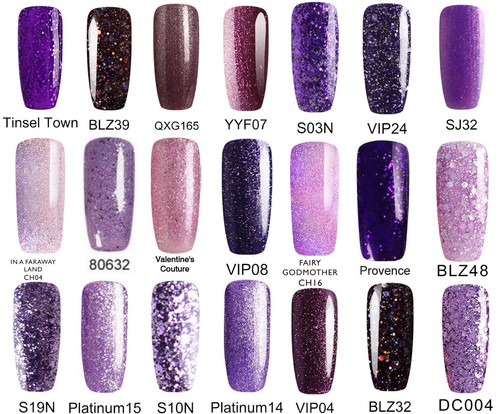 Bluesky gel nail - bluesky, purple