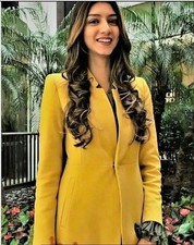 Zara Yellow Inverted Lapel