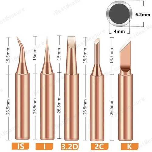5pcs 900m soldering iron - 5pcs, tip