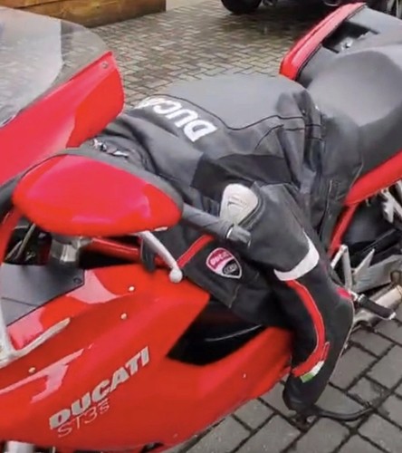 Ducati corse leather jacket - corse,