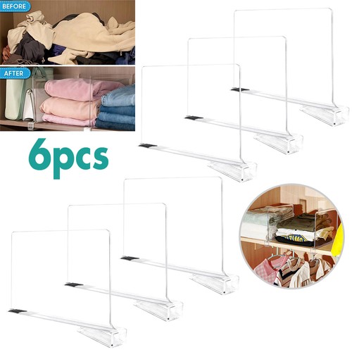 6pcs clear plastic shelf - 6pcs,
