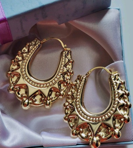 Gold gypsy creole - gypsy, earrings
