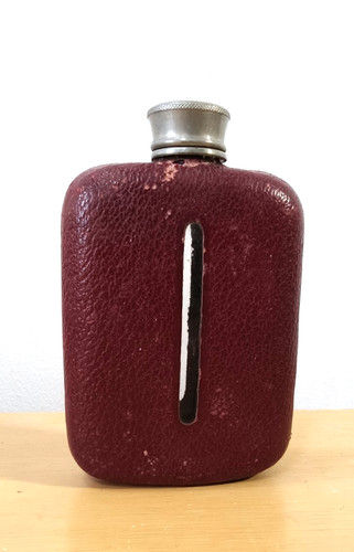 Vintage leather glass - , hip