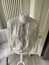 ZARA SEQUIN BOMBER JACKET SIZE