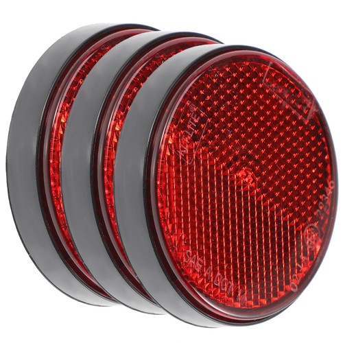 Pcs red round reflectors - round,
