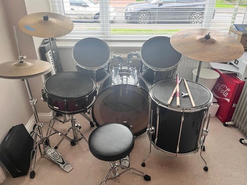 Acoustic drum kit piece with - kit, 5-piece