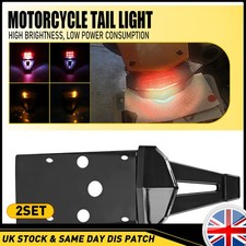 12V LED Rear Fender Brake Tail Light Lamp Off Road For Dual Sport Dirt Bike 2PC