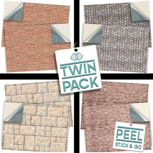 Dolls house self adhesive - house,