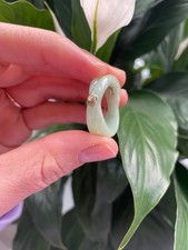 14K Yellow Gold Elegant Jade