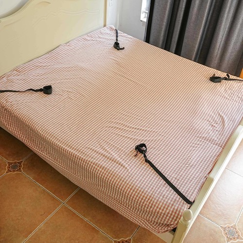 Bdsm bed bondage restraint set - bondage,