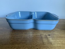 Colonial Blue Denby Large Divided Serving Dish