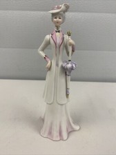 Vintage Lady with Umbrella by Galos From Portugal Figurine 23.5 cm@C
