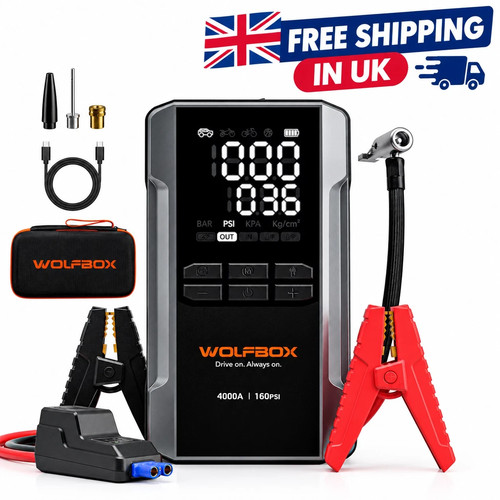 Wolfbox 4000a jump starter - jump, &