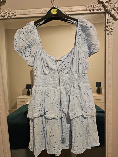 Size blue ruffled summer - 14,