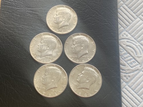 1964 kennedy half dollar - half, (5