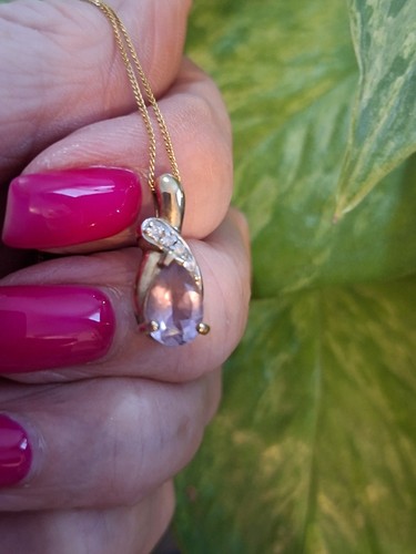 Stunning 9ct gold amethyst - stunning,