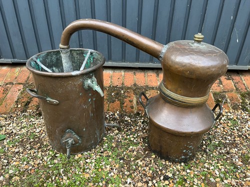 Antique copper and brass