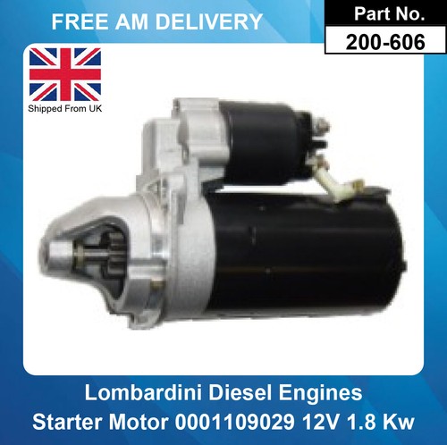Starter motor for - starter, lombardini