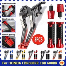 NEW For HONDA CBR600RR CBR 600RR CNC Handle Grips Cap Brake Clutch Levers Sets