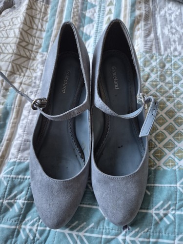 Graceland grey mary jane shoes - grey,