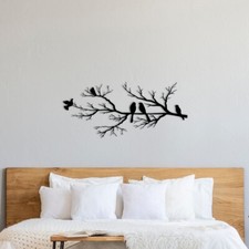 Birds on Branch Metal Wall Art Room Decor Home Decor Garden Ornaments Wall Decor