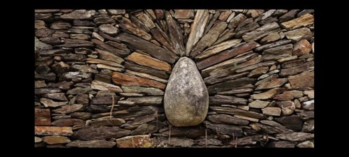 Rustic hedging stone - rustic, building